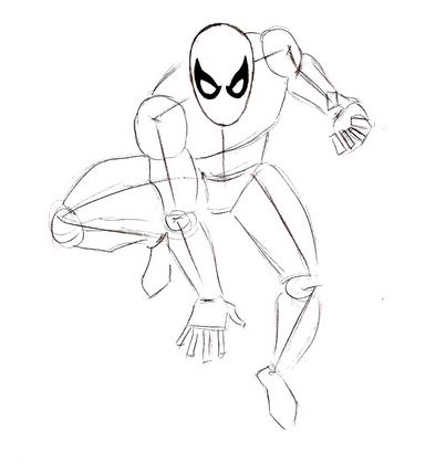 403x420 How To Draw Spiderman