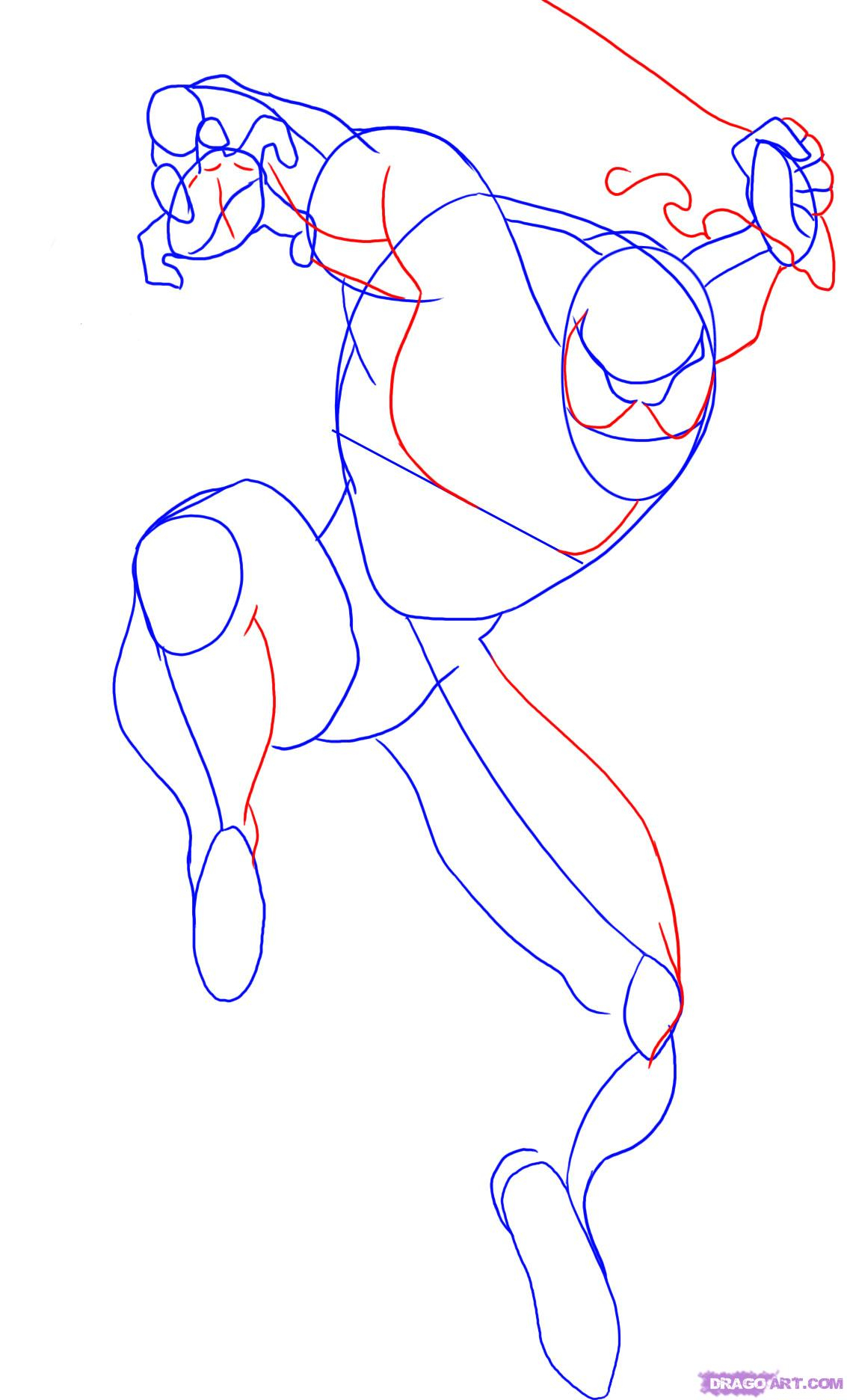 1133x1872 How To Draw Spiderman Step By Step Easy