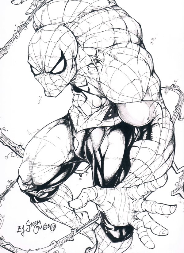 600x825 Spiderman (Ink) By Donnygreen