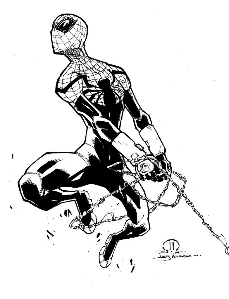 783x1020 Superior Spider Man Marker Sketch Inks By Joeyvazquez