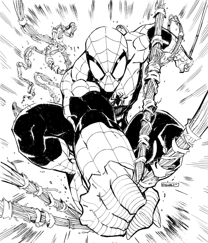 864x1008 Spider Man Commission Inks By Ryanstegman On Lineart