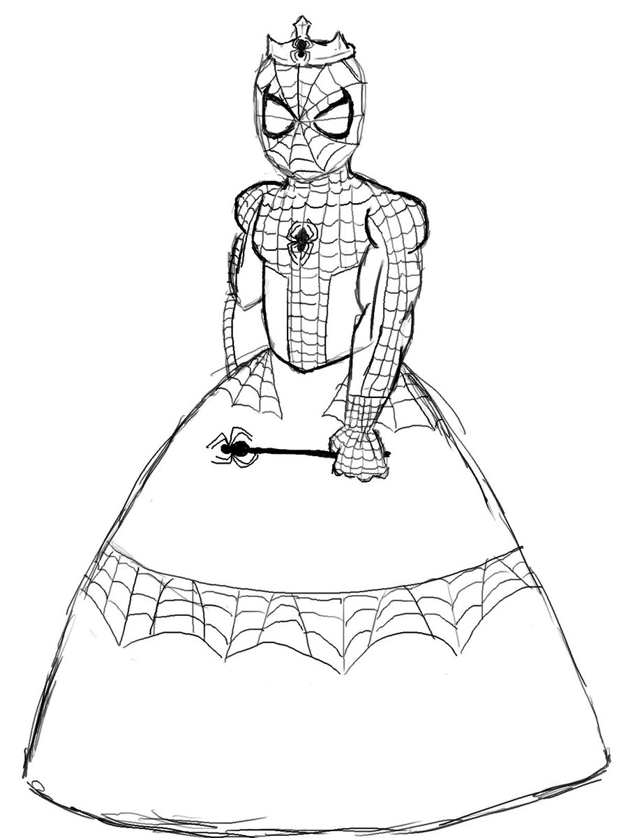 900x1200 Spider Man Princess By Dontforgetyourtowel