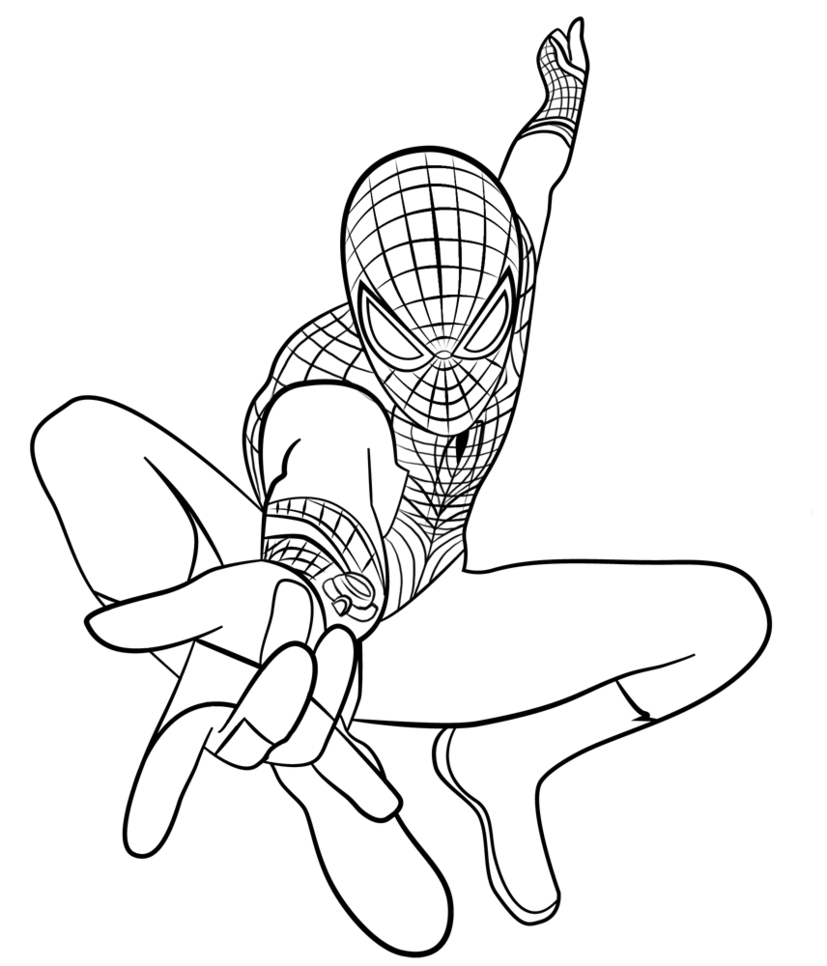 827x966 Spiderman Line Art 1 By Loona Cry