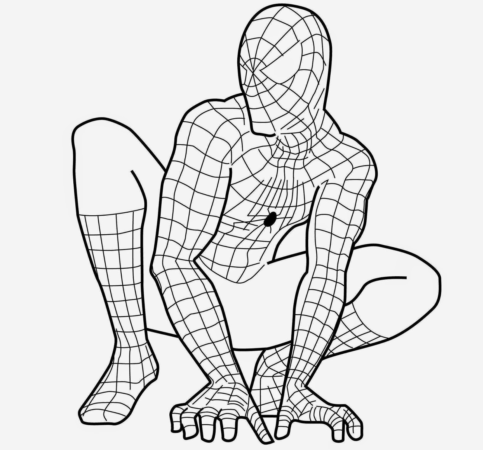 1600x1490 Colour Drawing Free Wallpaper The Printable Spiderman Coloring