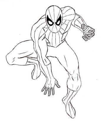 360x411 How To Draw Spiderman