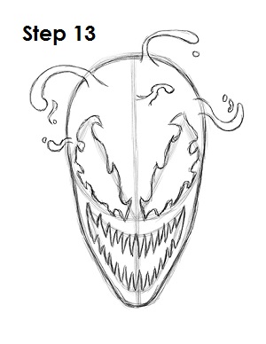 300x388 Spiderman Head Drawing