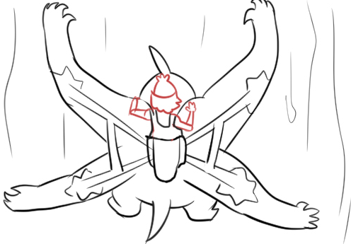 496x345 Scrapped Spider Monkey Pokemon From Sun And Moon By Perfectchaos22