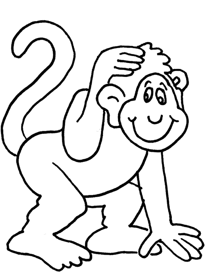 718x957 Spider Monkey Coloring Pages 316736