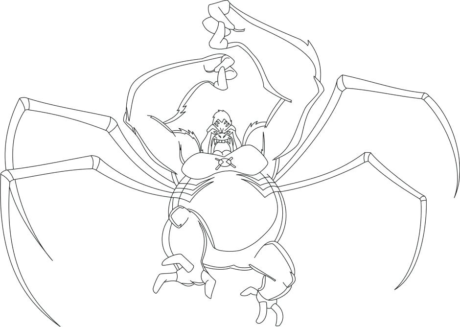 940x668 Spider Monkey Coloring Pages