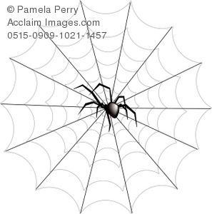 297x300 Black Widow Clipart Spider Web