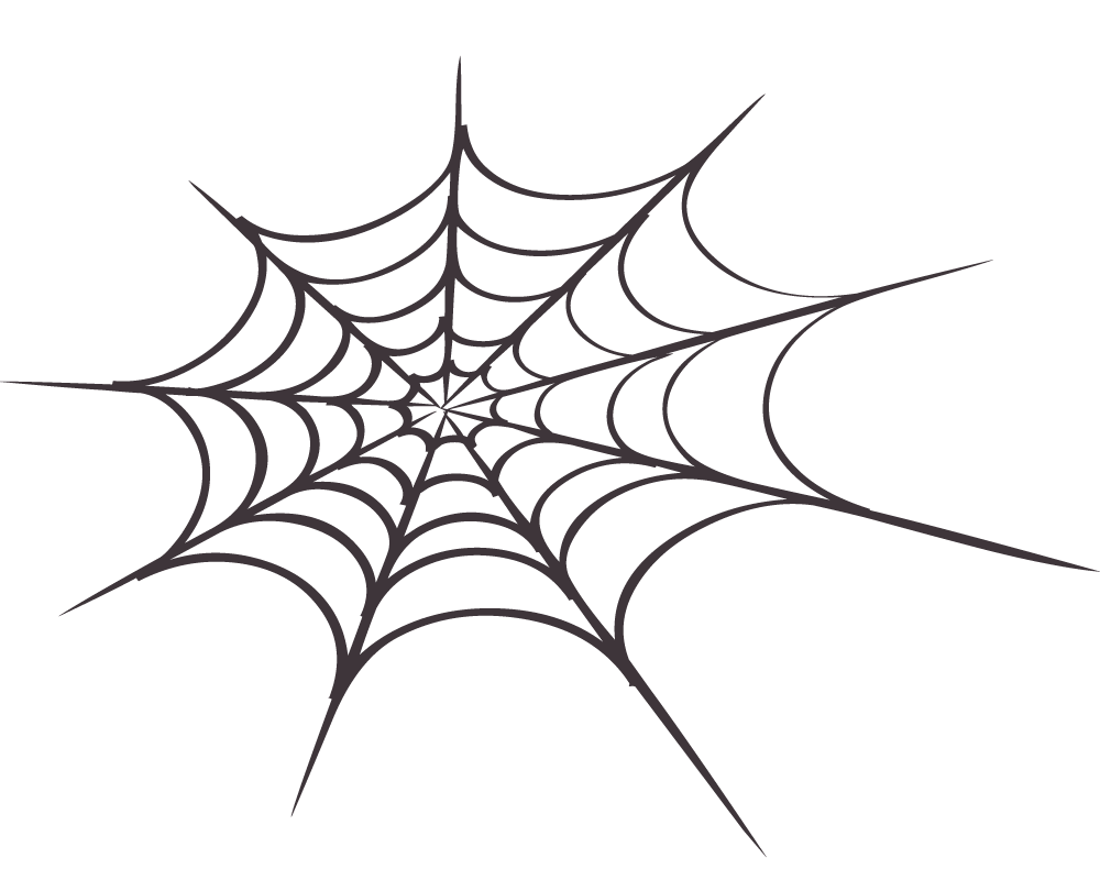 1000x810 Spider On Web Clipart
