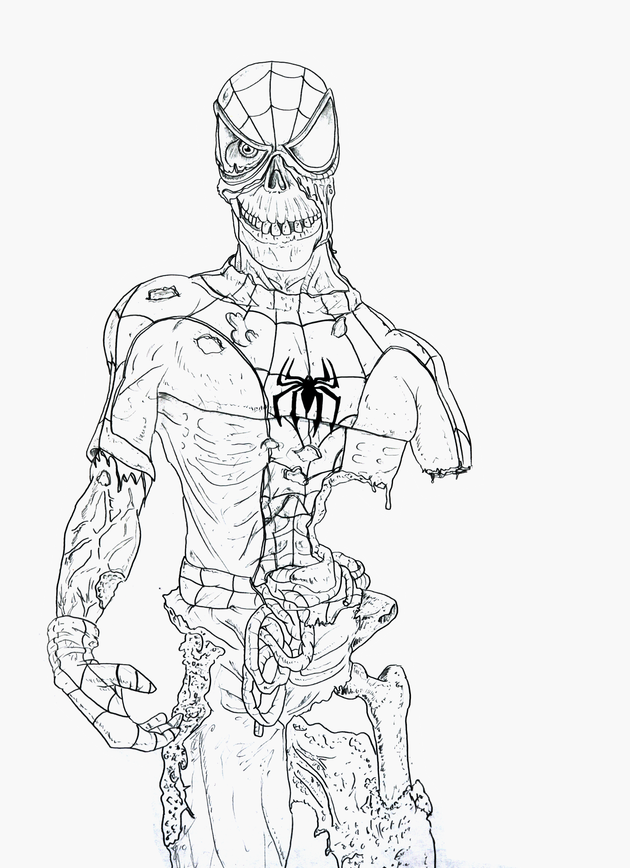2159x2975 Marvel Zombie Spider Mman Drunk Punch Love Blog