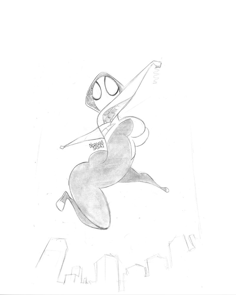 799x1000 Spider Gwen Pencil By Lorenzosabia