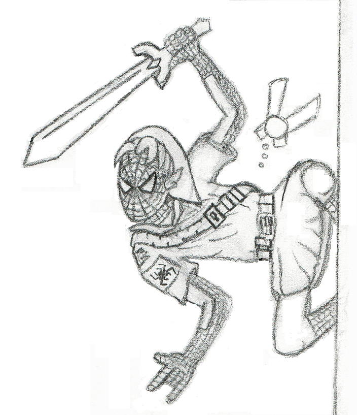 704x817 Spider Link Pencil Sketch By Themasterplan09