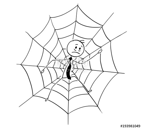 500x454 Cartoon Stick Man Drawing Conceptual Illustration Of Businessman