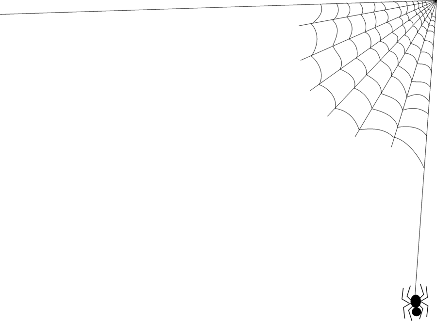 900x662 Halloween Border Spider Web Borders Clipart