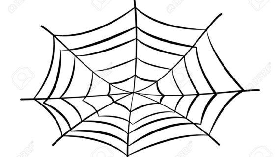 570x320 Spider Web Cartoon Drawing How To Draw A Halloween Spider