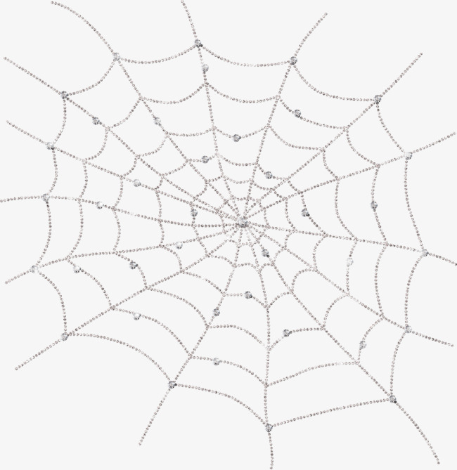 650x669 White Spider Web, Cartoon, Hand Painted, Spider Web Png Image