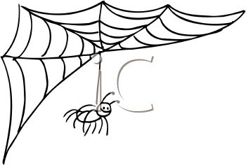 350x236 Cartoon Spider Web Clipart