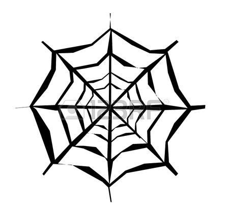 450x432 Drawing Of Spider Web Royalty Free Cliparts, Vectors, And Stock