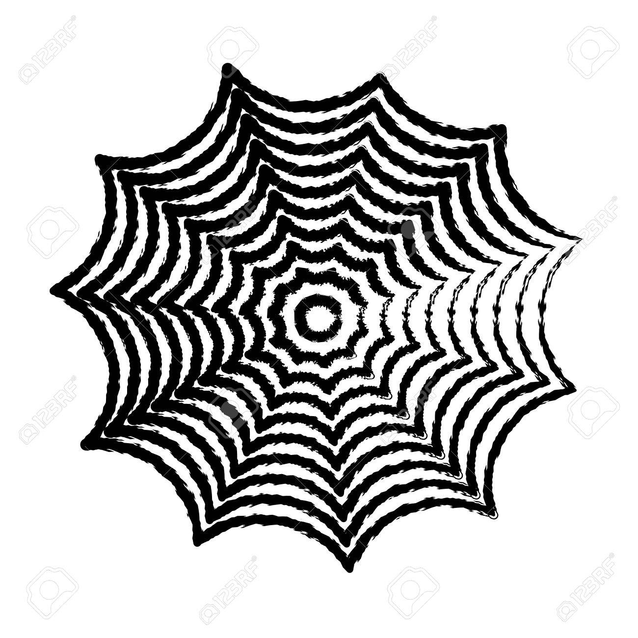 1300x1300 Freehand Sketch Illustration Of Spider Web, Doodle Hand Drawn