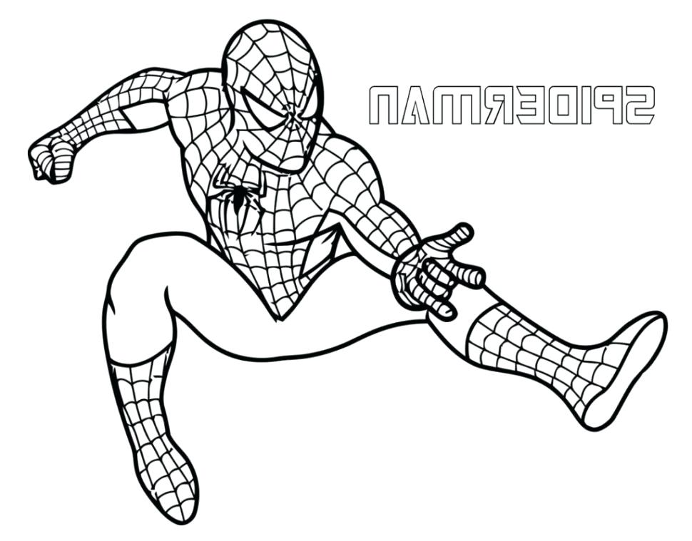970x759 Spiderman Coloring Sheets Pages For Boys Spid On Drawn Spiderman