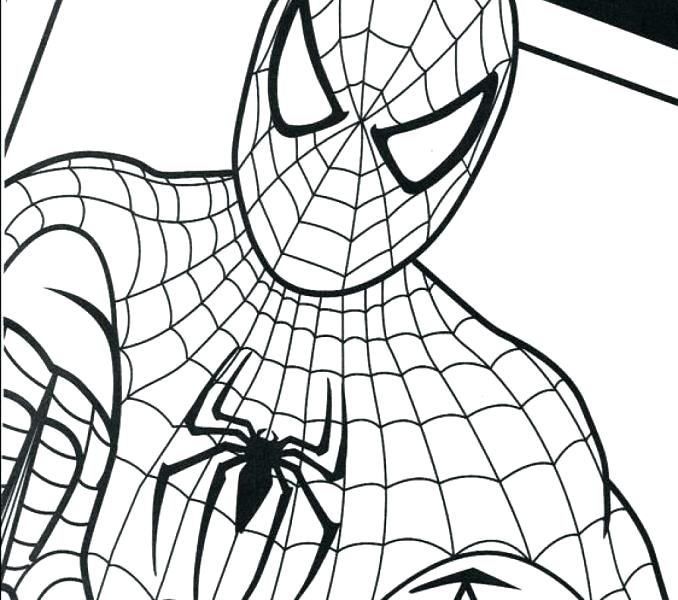 678x600 Spiderman Logo Coloring Pages