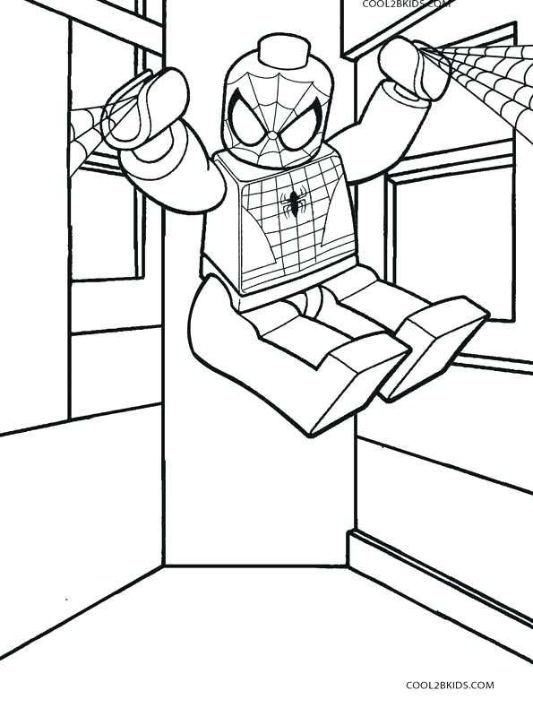 595x790 Cool Spider Man Coloring Page Print Pages Printable Image Perfect
