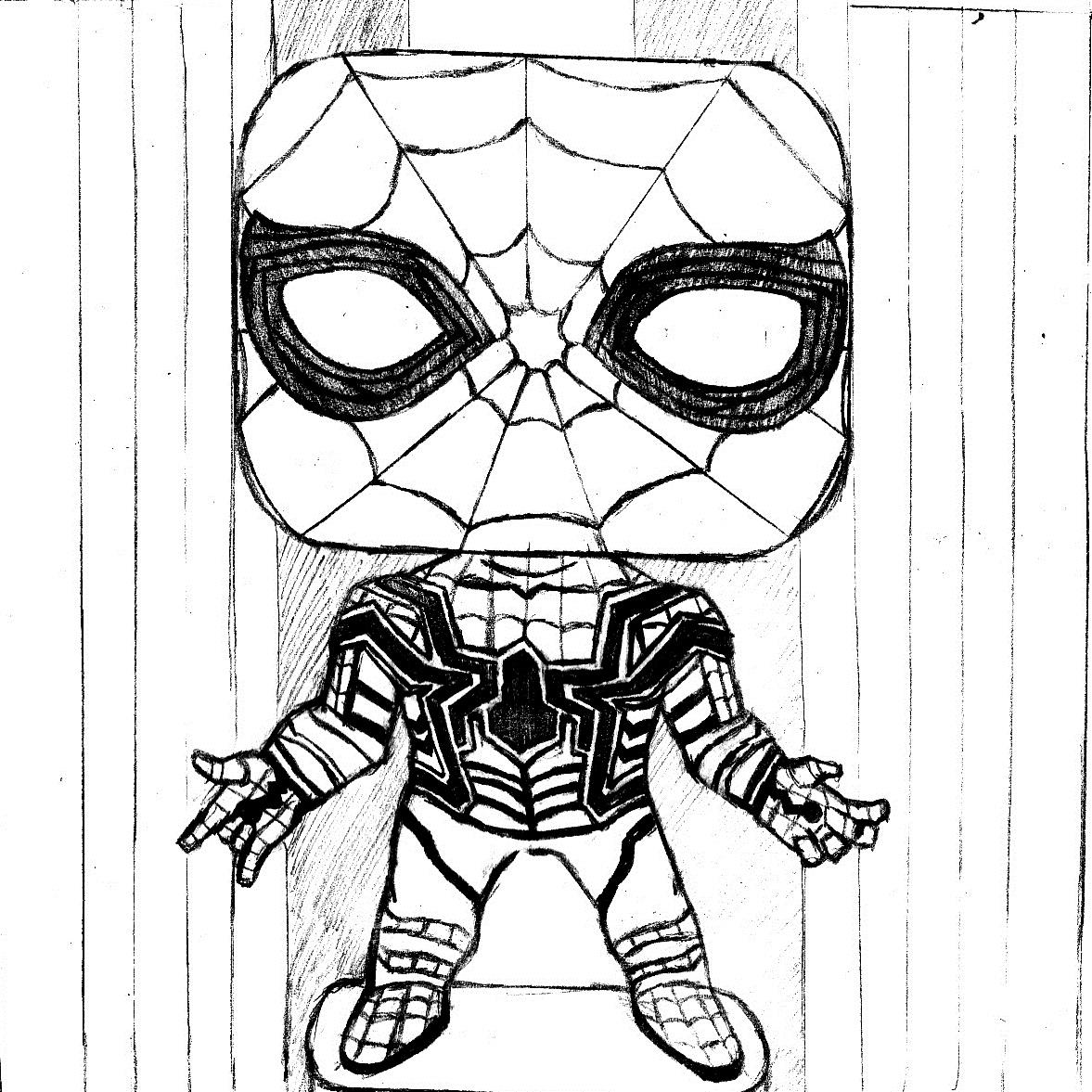 Spiderman Black Suit Drawing at GetDrawings.com | Free for ...