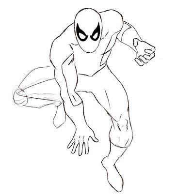 363x405 How To Draw Spiderman