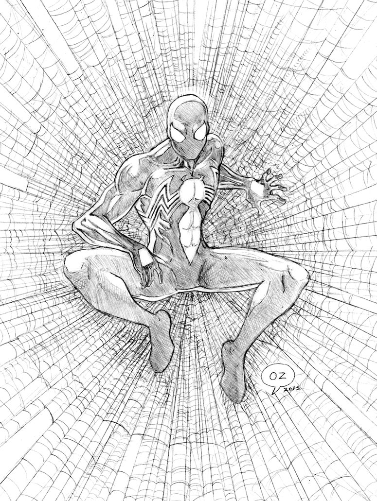Spiderman Black Suit Drawing at GetDrawings.com | Free for personal use