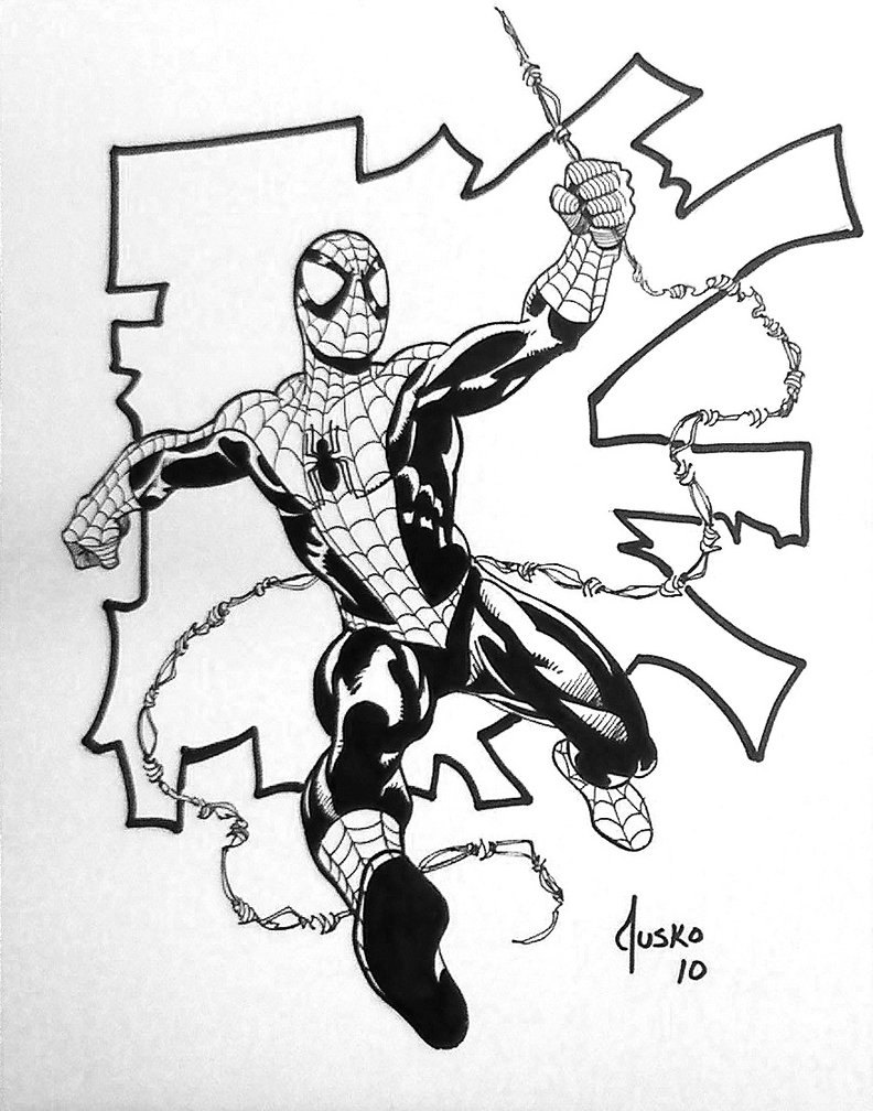 792x1008 Spider Man Con Sketch By Joejusko
