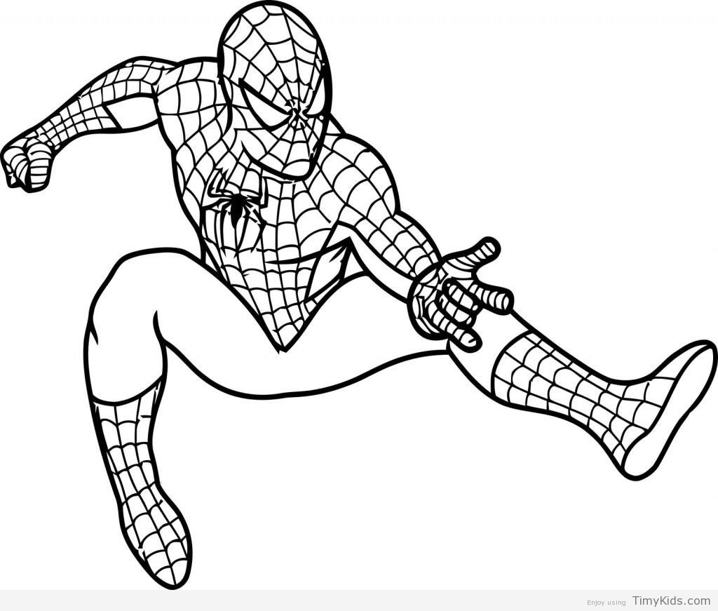 1024x871 Spiderman Coloring Pages Timykids