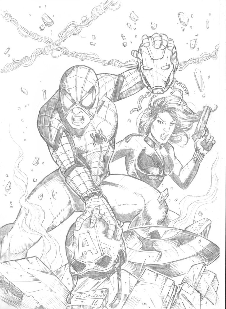 765x1044 Spiderman Civil War By Delanio