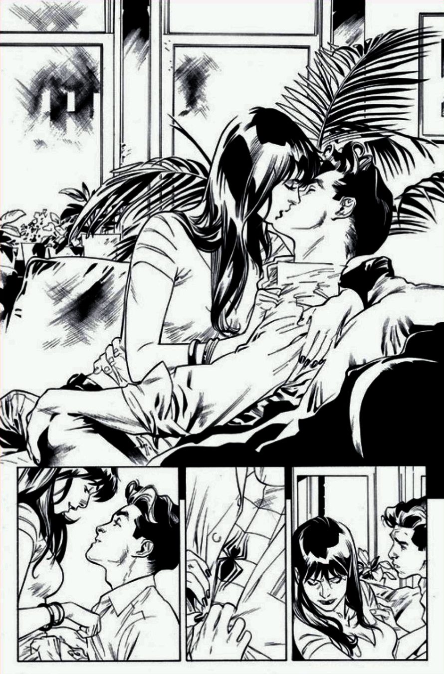 890x1351 Peter Parker And Mary Jane Kissing Again In Amazing Spider Man