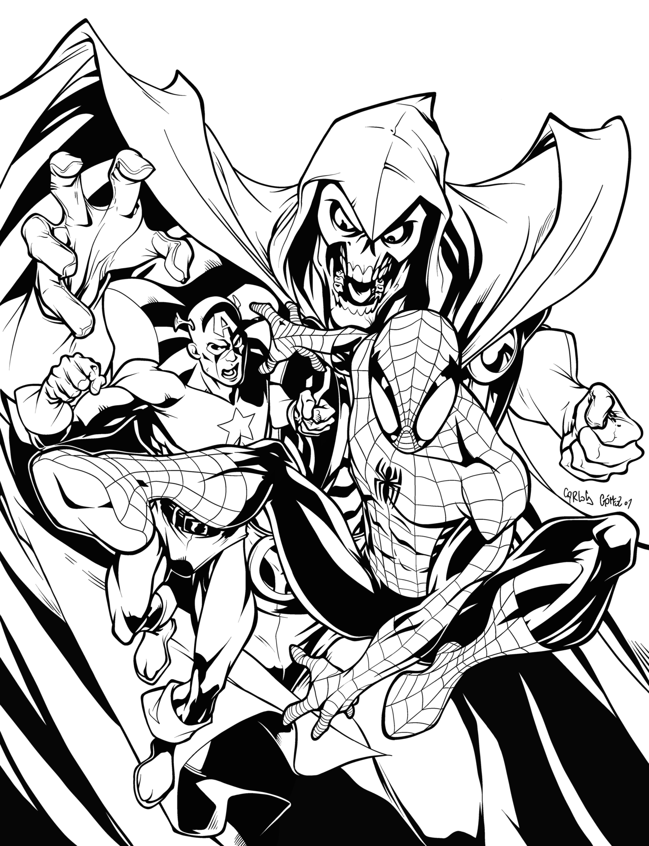 1280x1668 Spiderman Ink By Puciek