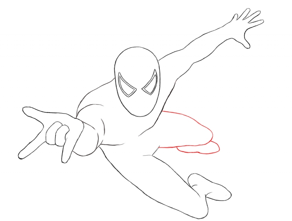 1024x778 How To Draw Spiderman How To Draw Spiderman Draw Central
