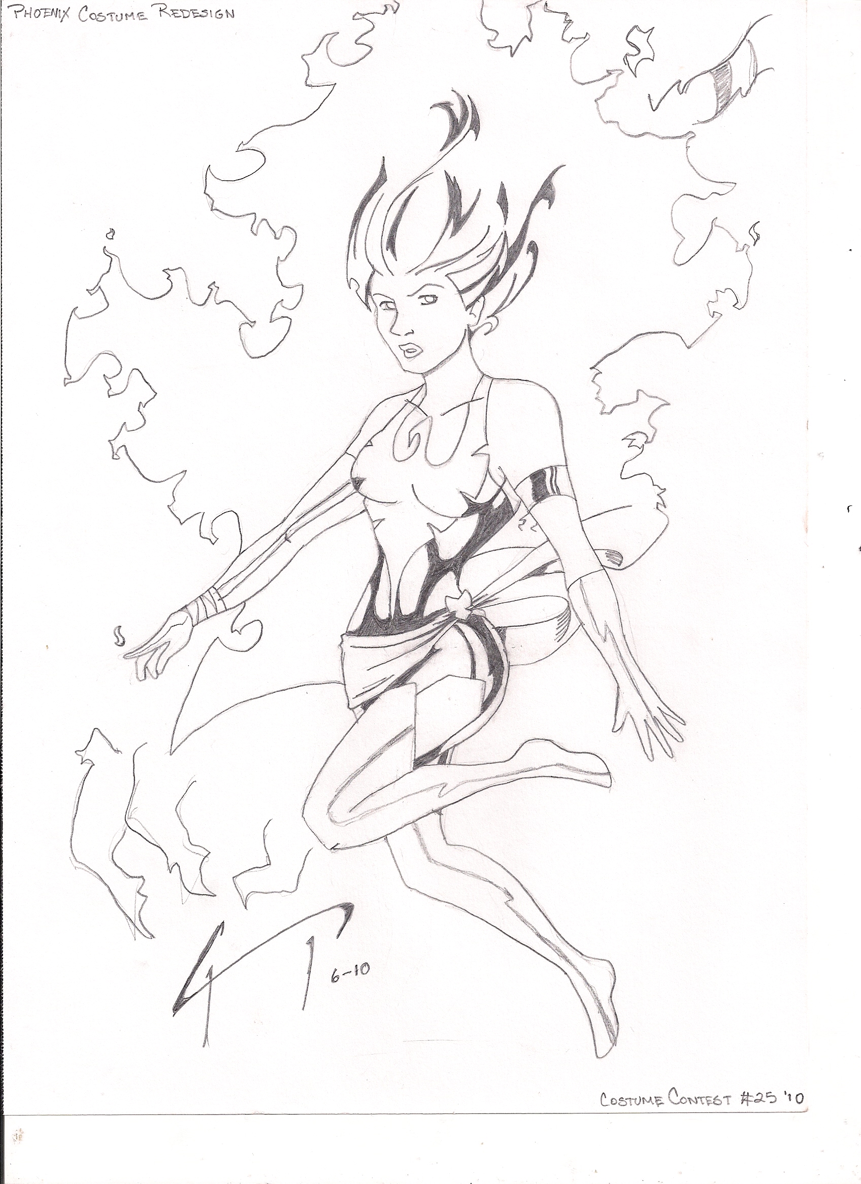 1696x2333 Recent Drawings Phoenix Costume Redesign