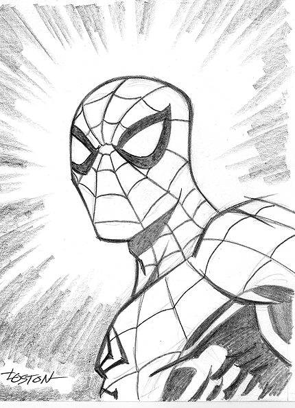 430x595 Spider Man Sketch By Lostonwallace