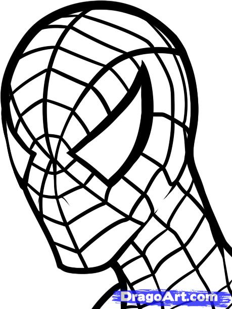 459x610 Drawn Spiderman Easy