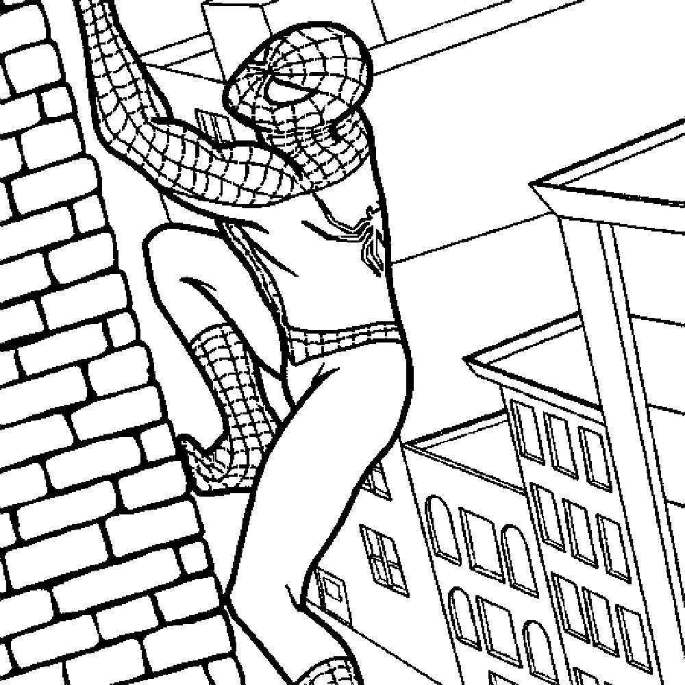 1000x1000 Printable Coloring Pages Spiderman 353106