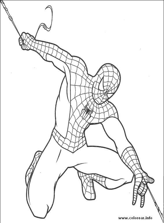 567x770 Spiderman 18 Spiderman Printable Coloring Pages For Kids.