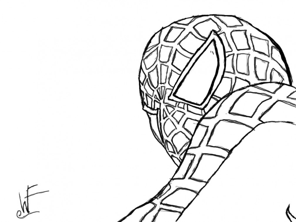 1007x755 Spiderman Drawings For Kids 316885