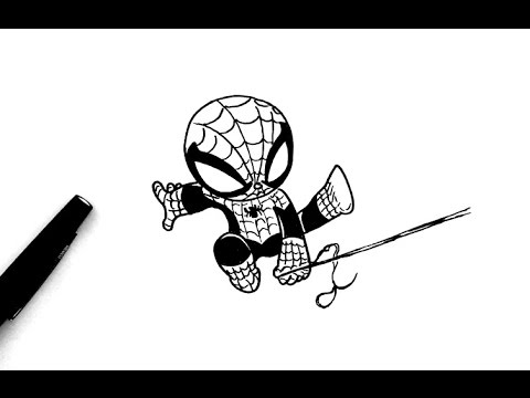 480x360 Comment Dessiner Spiderman (Chibi)