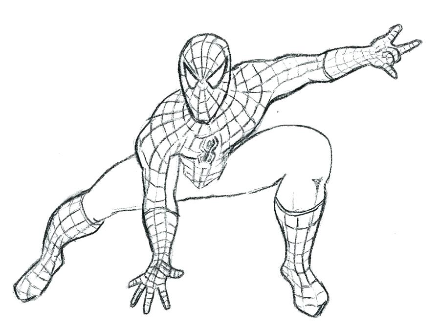 900x675 Spider Man Coloring Sheets Peter In His Convertible Fight Action
