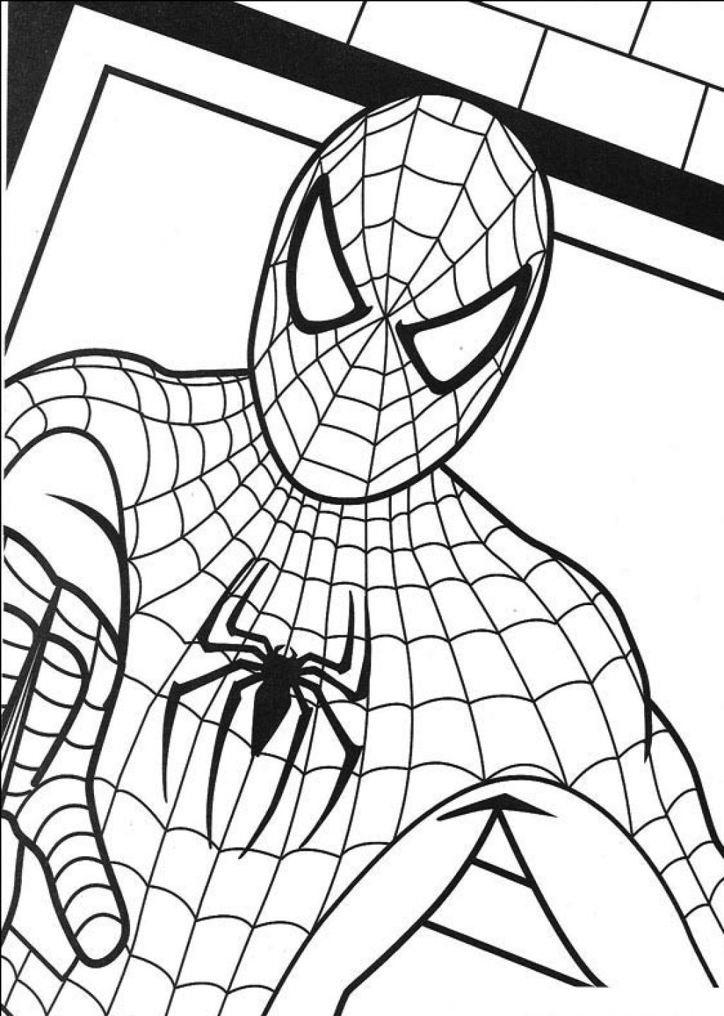 1024x1437 Big Spiderman Coloring Pages Copy Spiderman Coloring Page