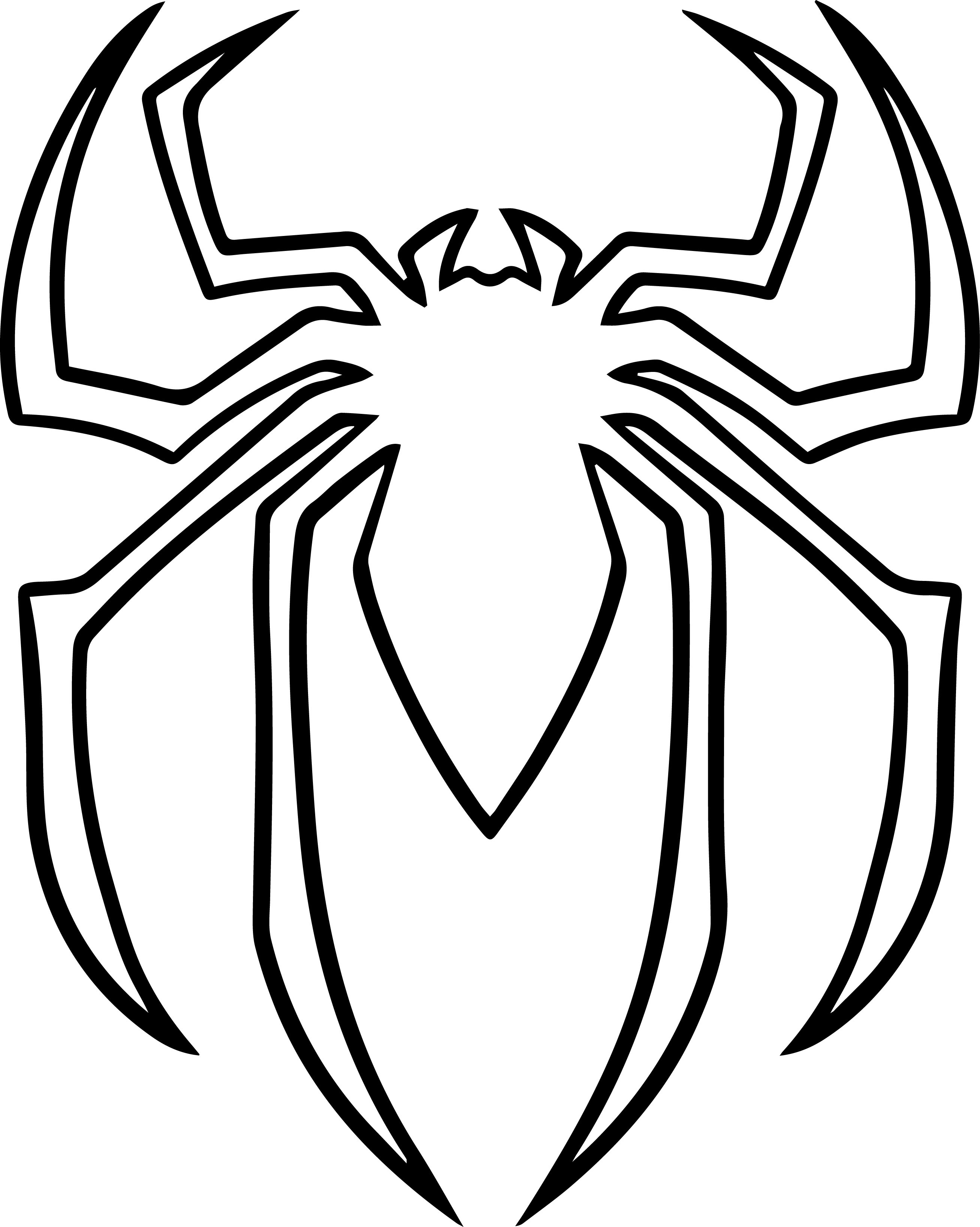 2615x3276 Coloring Page Spiderman Free Draw To Color