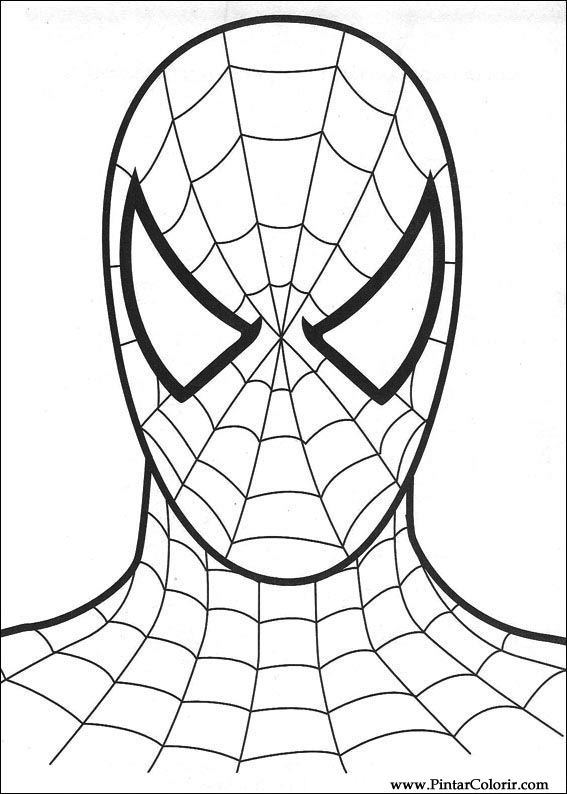 567x794 Drawings To Paint Amp Colour Spiderman