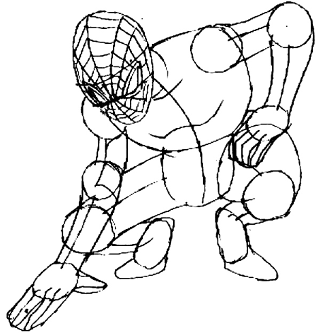 450x471 How To Draw Spiderman With Simple Steps Drawing Tutorial