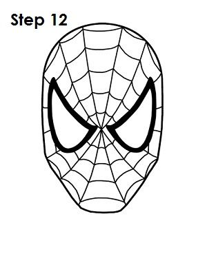 300x388 How To Draw Spider Man Step 12 Spider Man